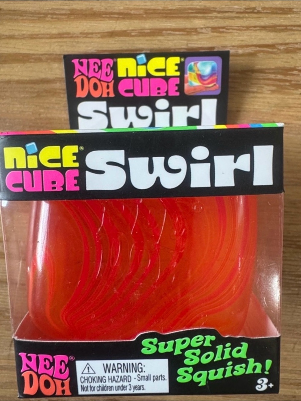 Needing Cube Swirl Red Super Solid Squish - red